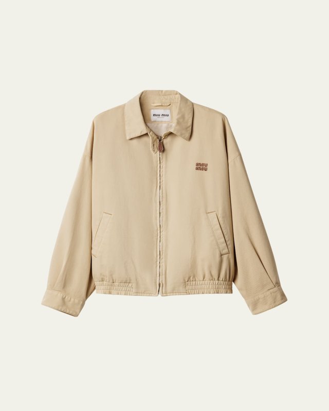 Light Denim Zip Shirt Jacket